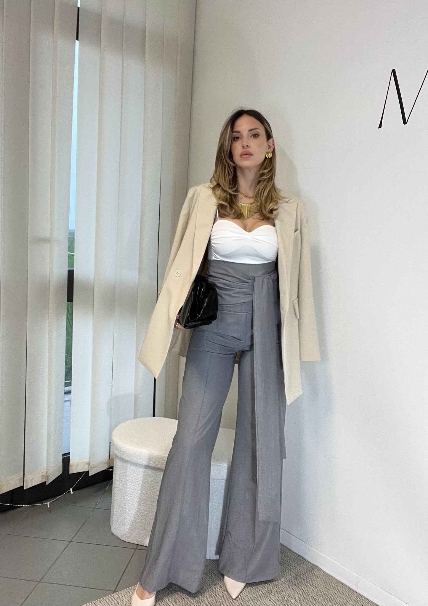 PANTALONI WANT grigio