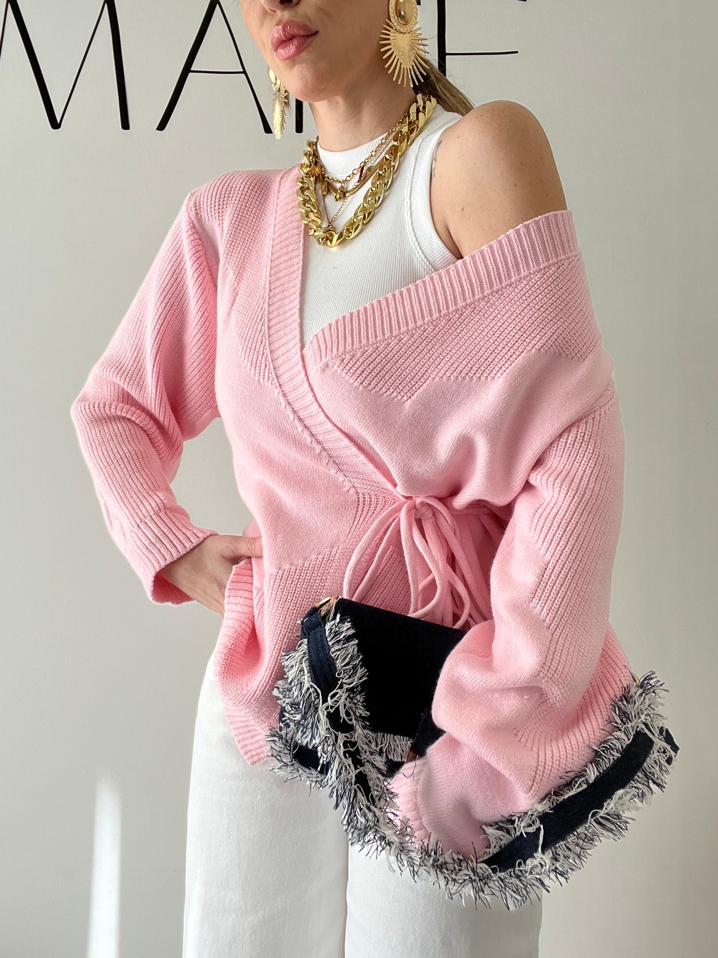 CARDIGAN KIM rosa