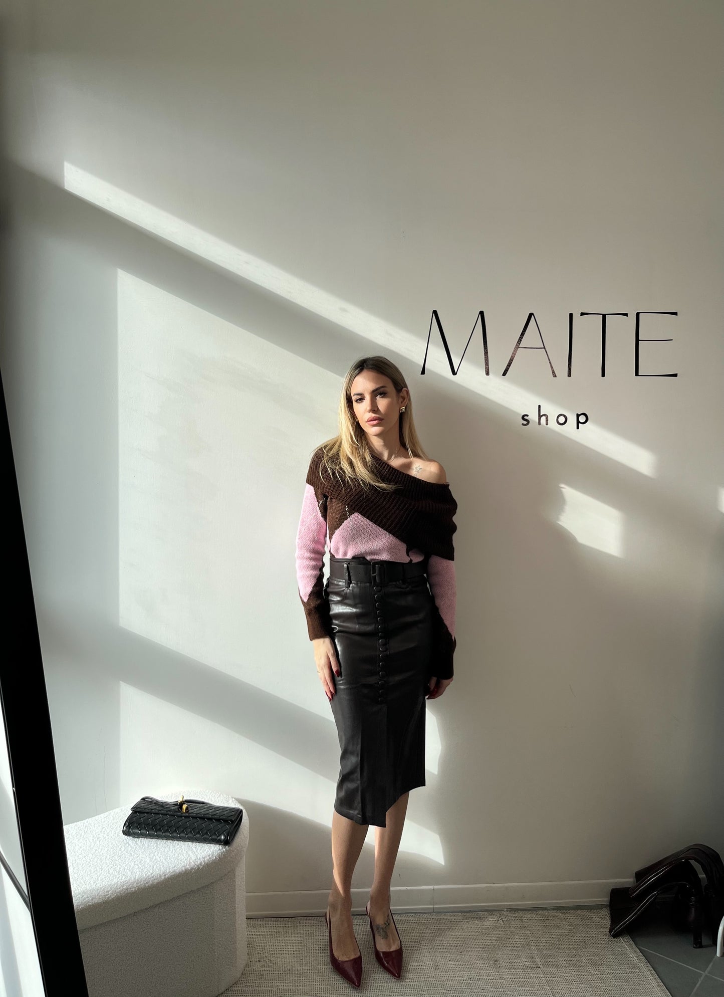 GONNA ECOPELLE MARRONE