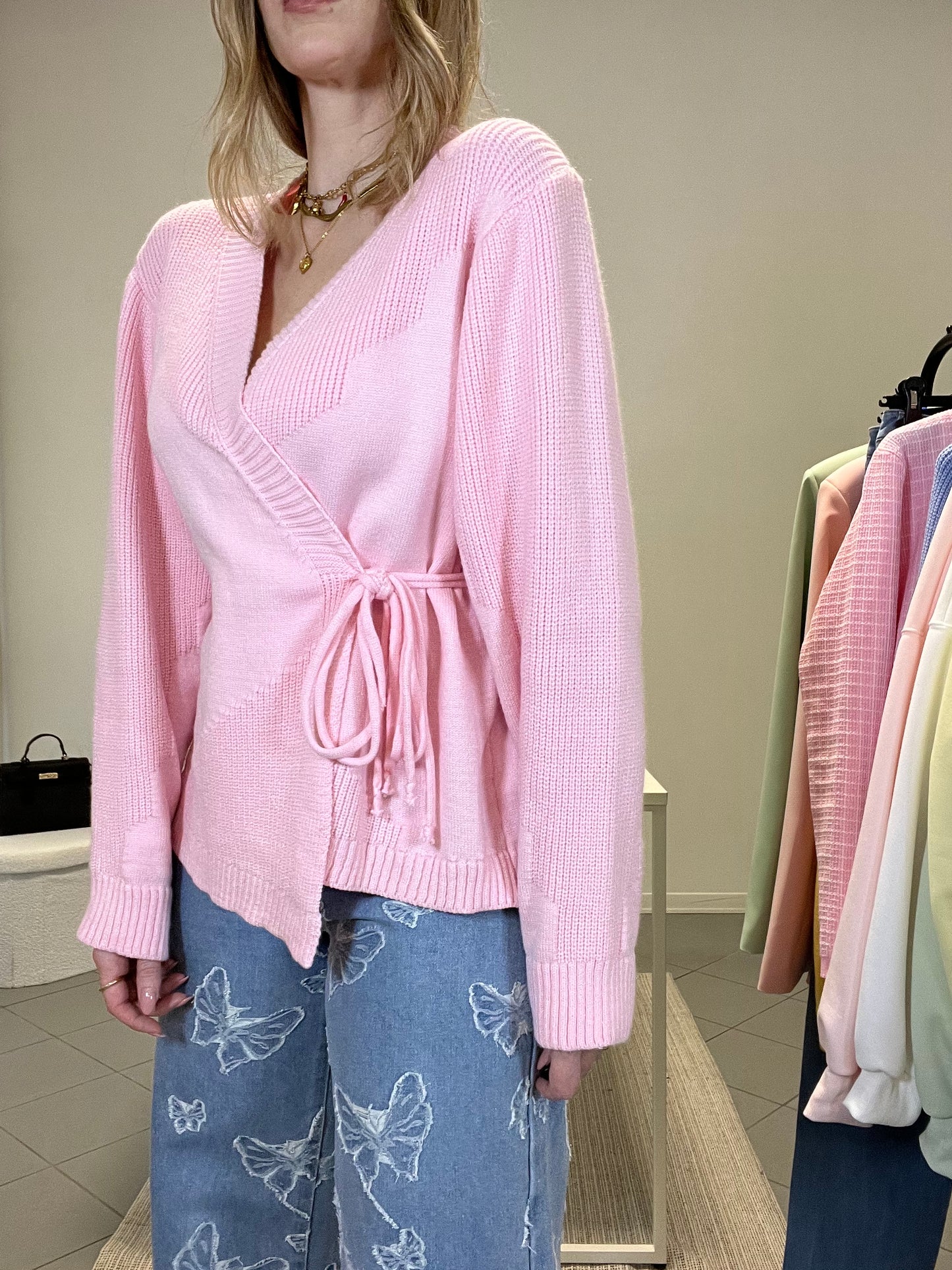CARDIGAN KIM rosa