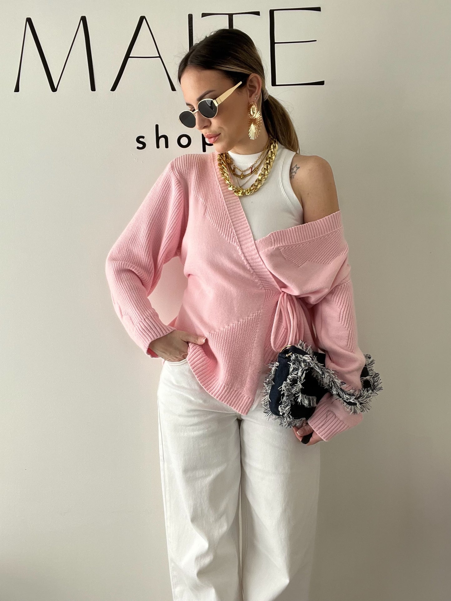 CARDIGAN KIM rosa