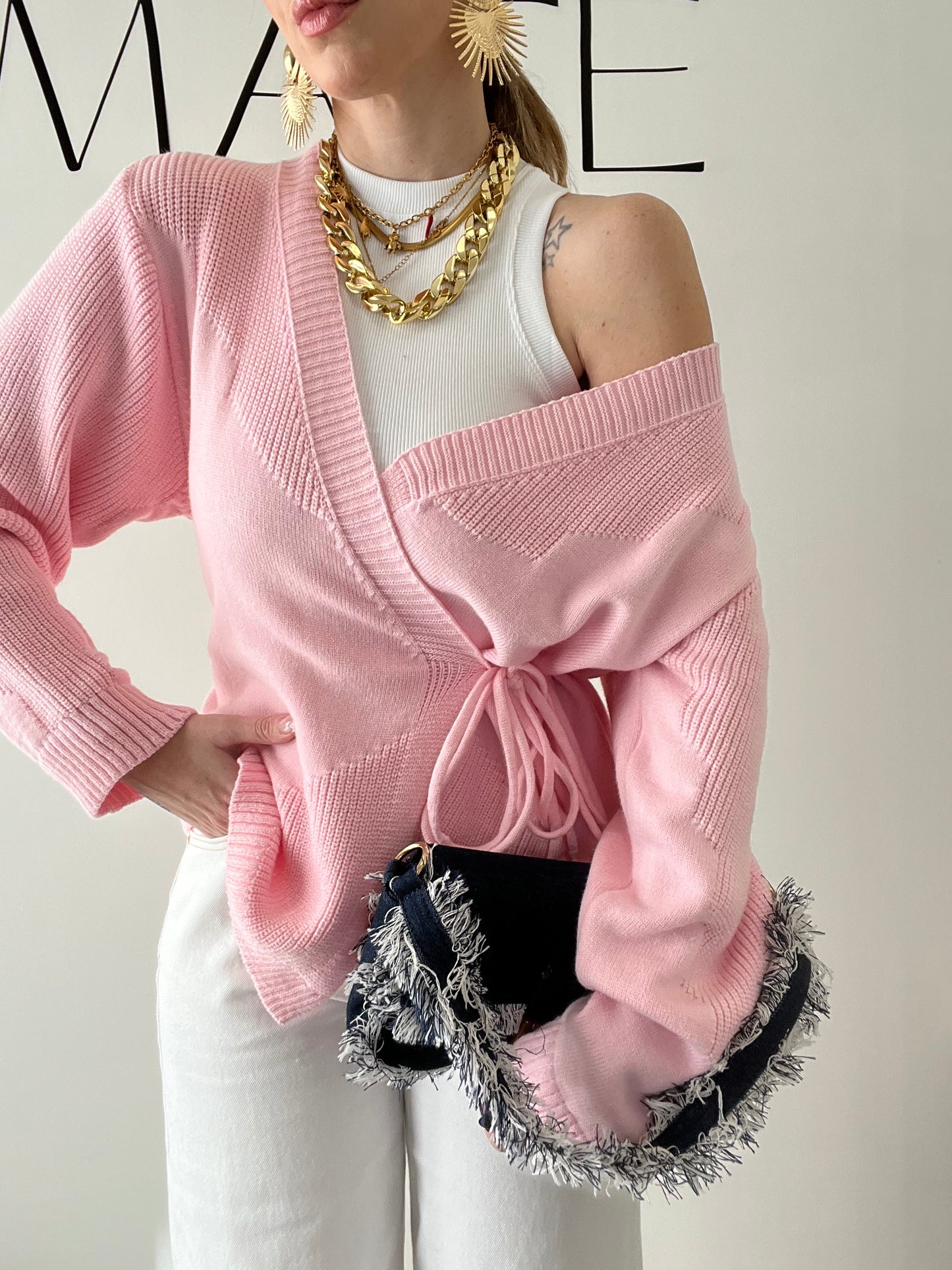 CARDIGAN KIM rosa