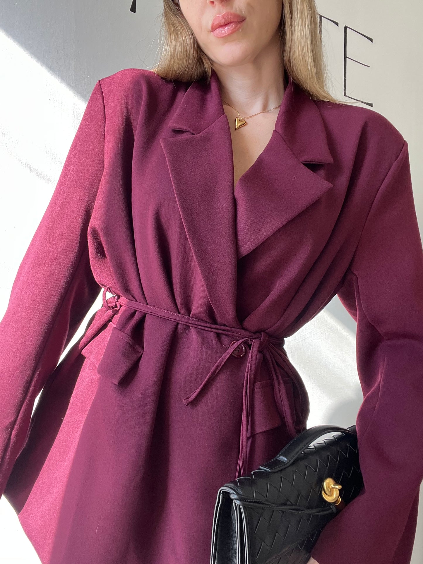 GIACCA BORDEAUX ÉLISE