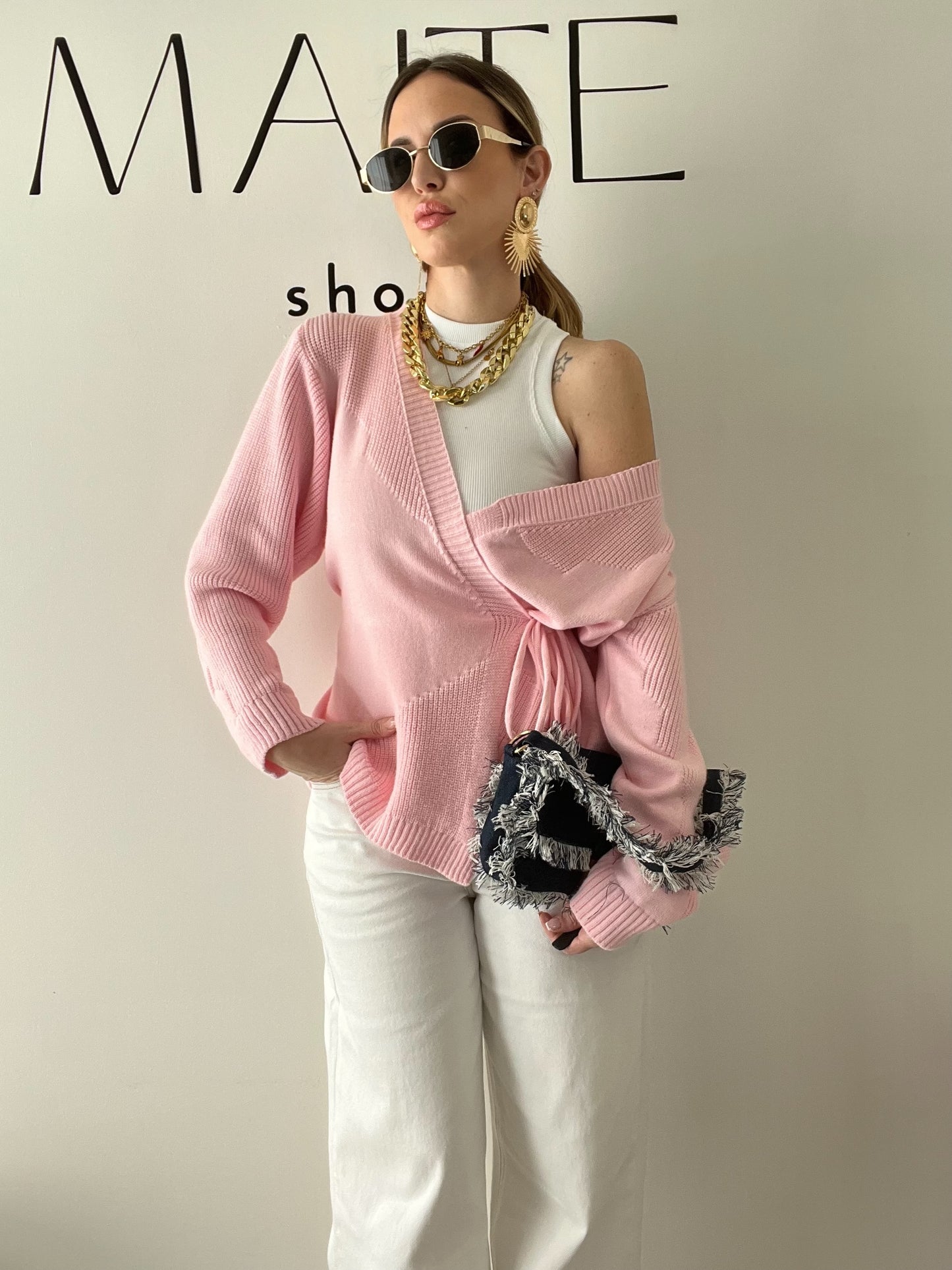 CARDIGAN KIM rosa