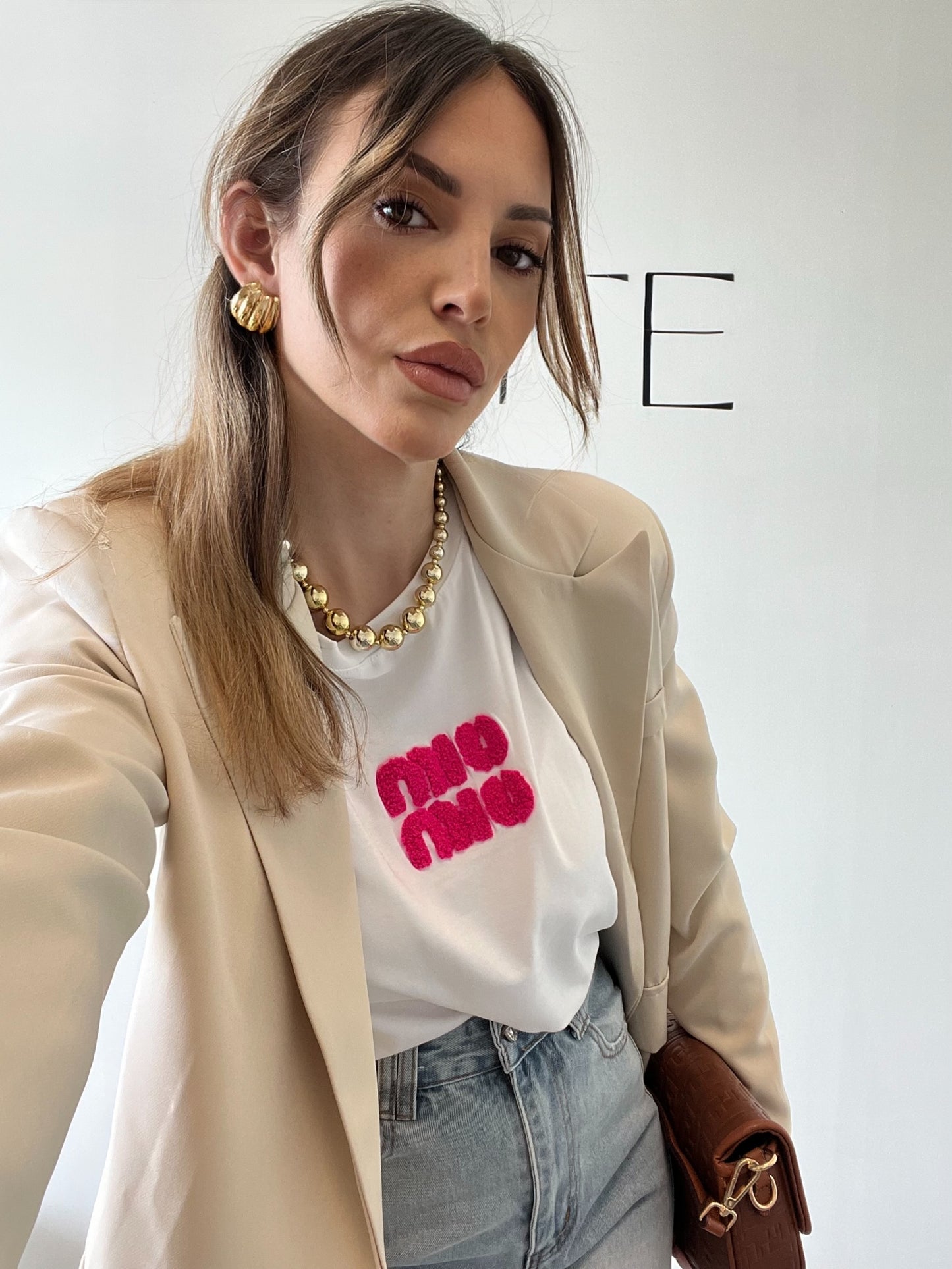 T-shirt boucle
