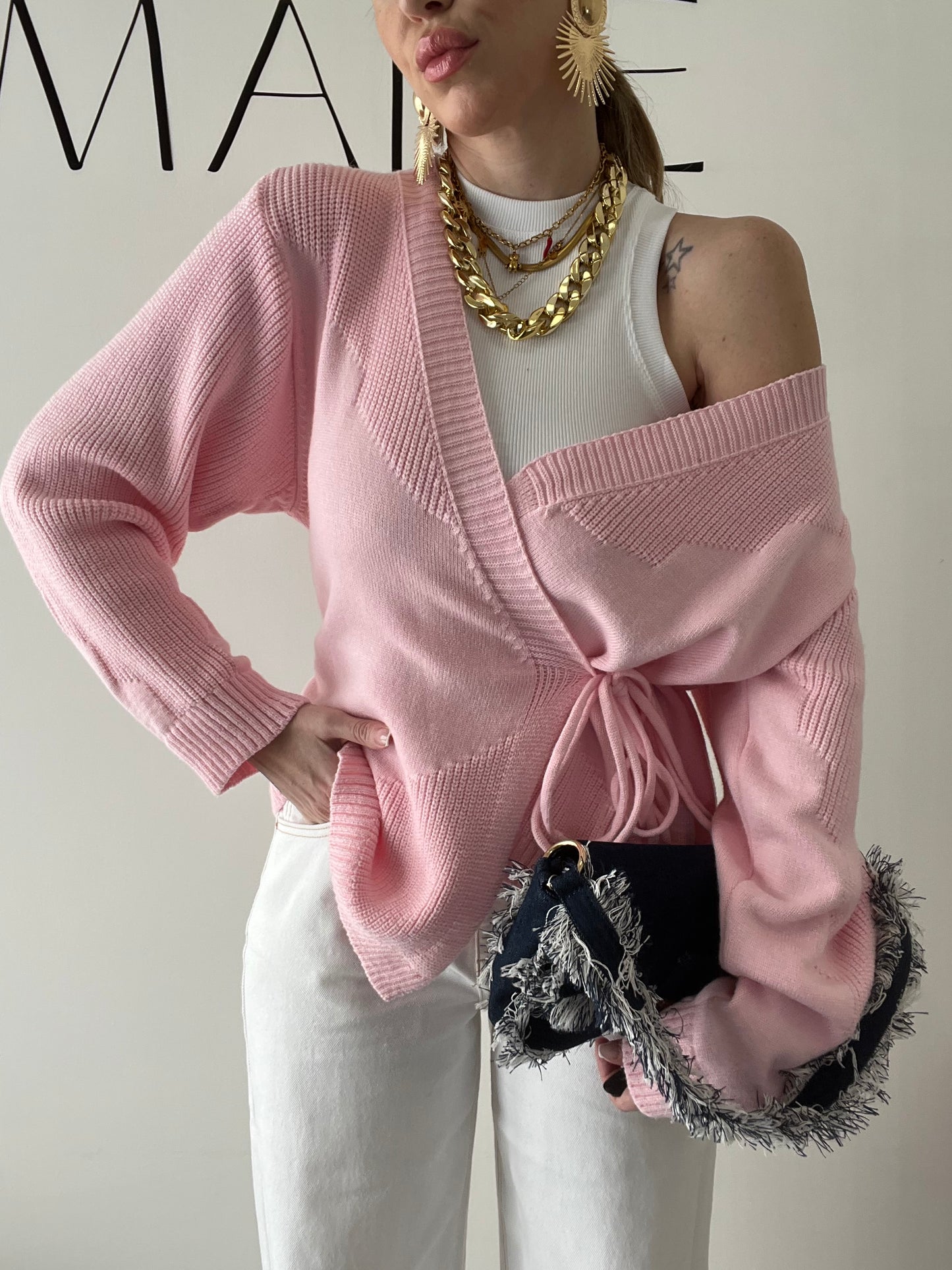 CARDIGAN KIM rosa