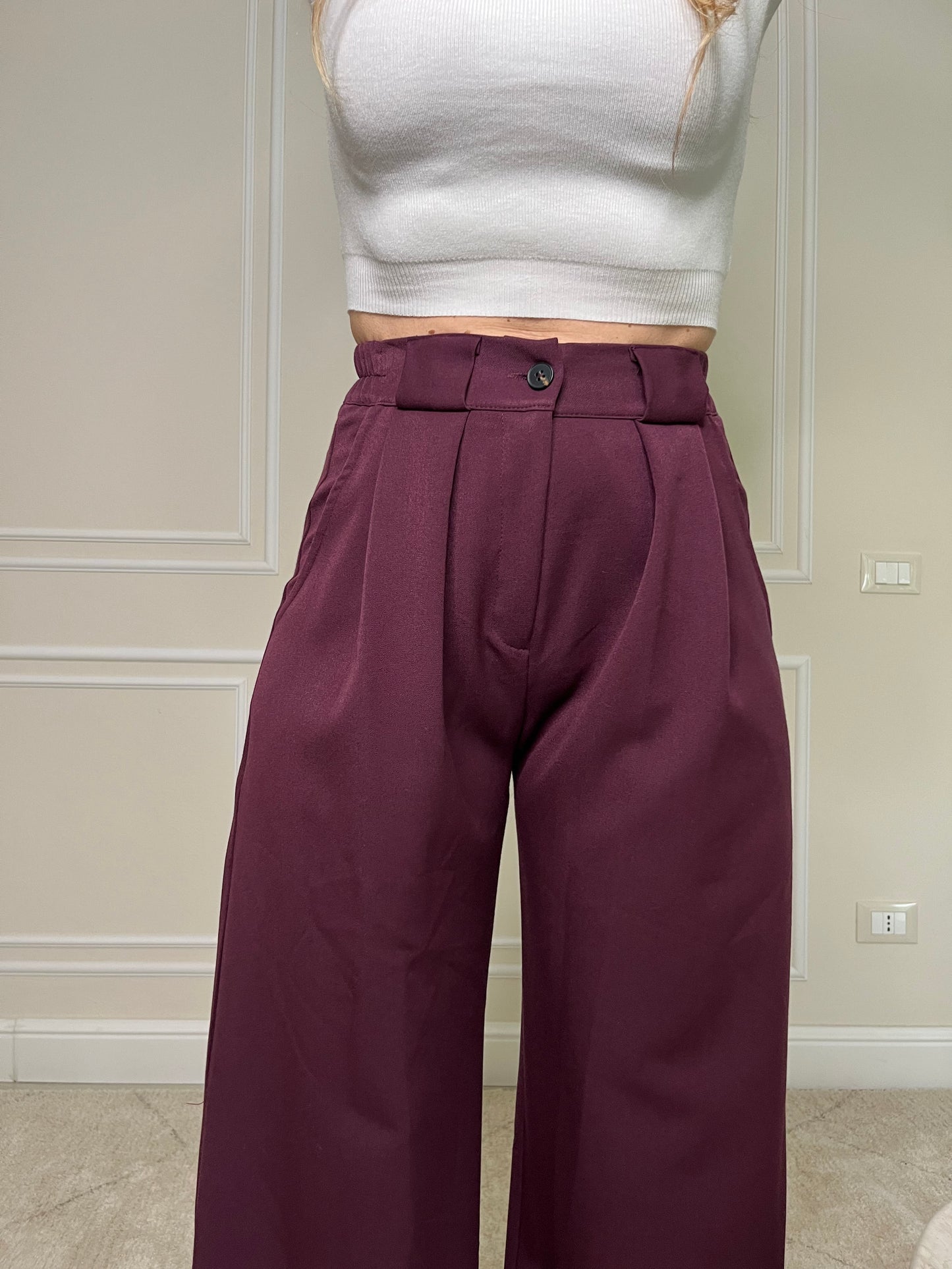 PANTALONE BORDEAUX