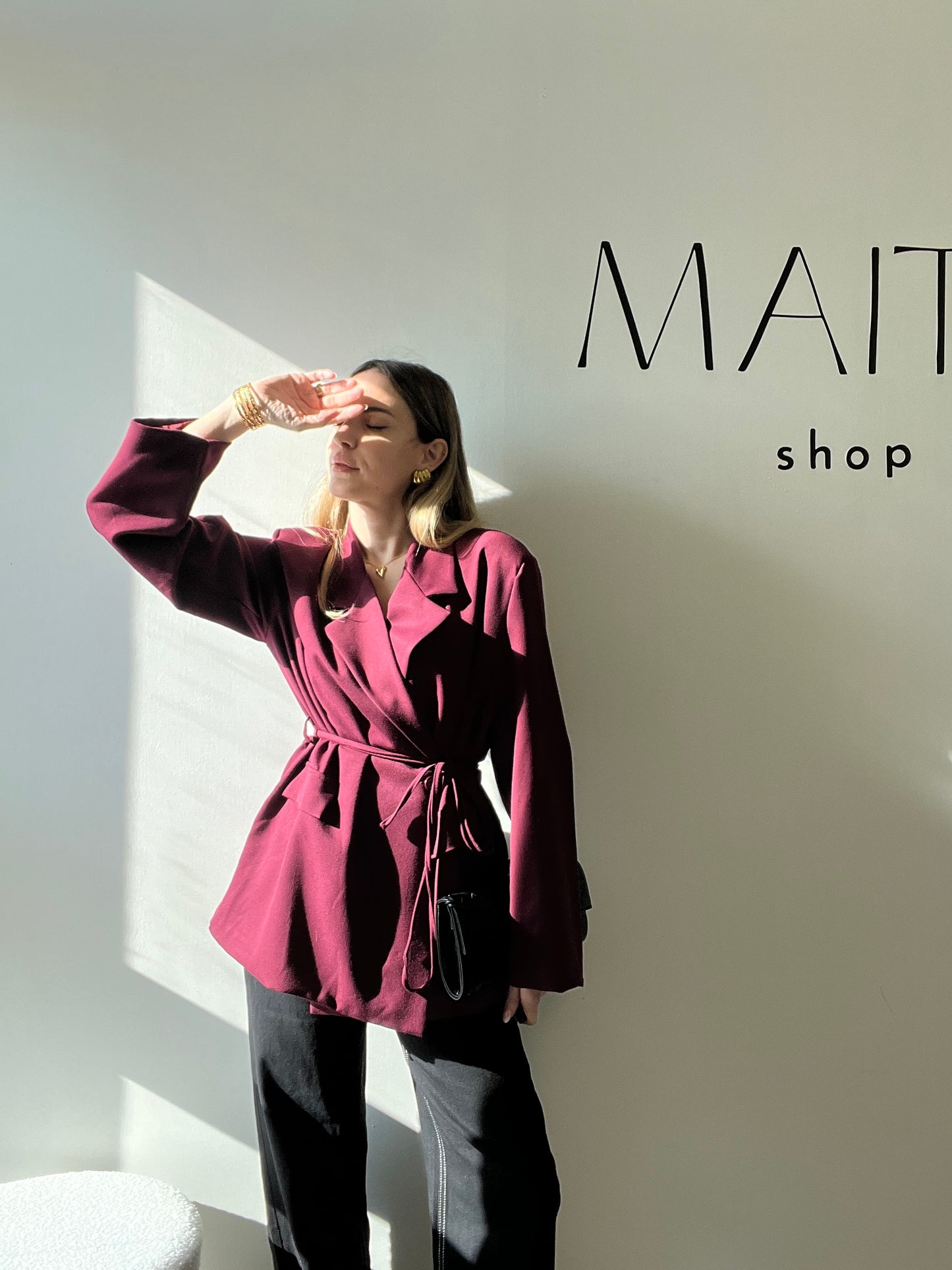 GIACCA BORDEAUX ÉLISE