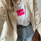 T-shirt boucle