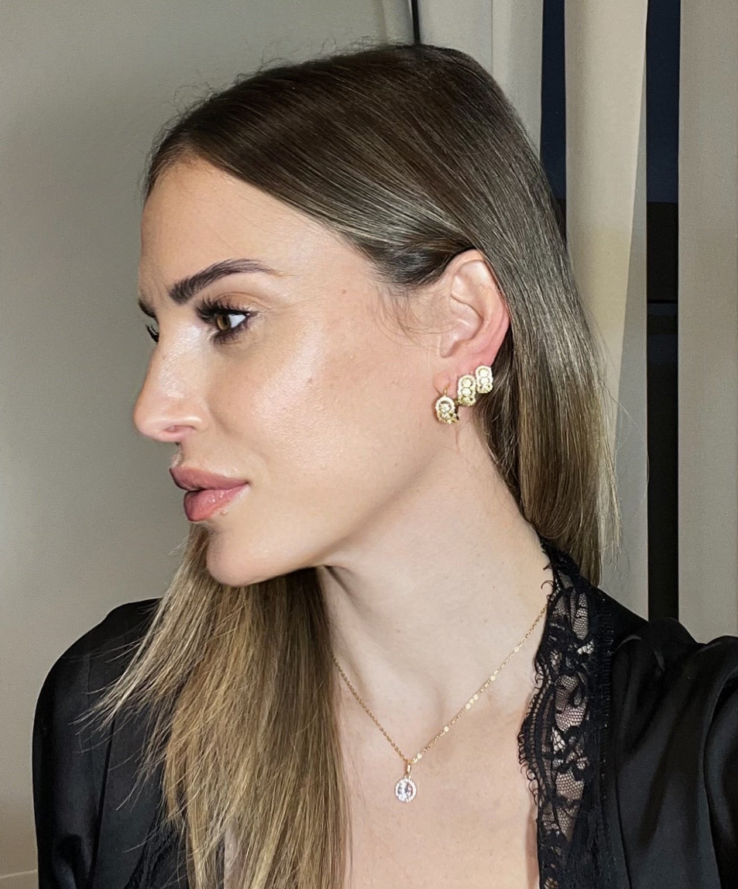 ORECCHINI CERCHIO “LUMINA VITAE” piccoli oro