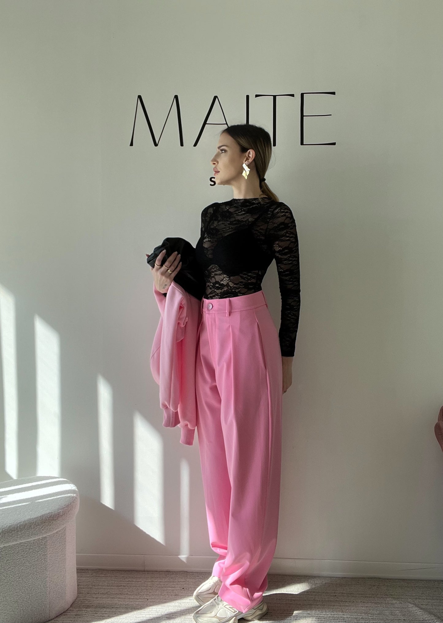 PANTALONE MEDISONE rosa by LUMINA