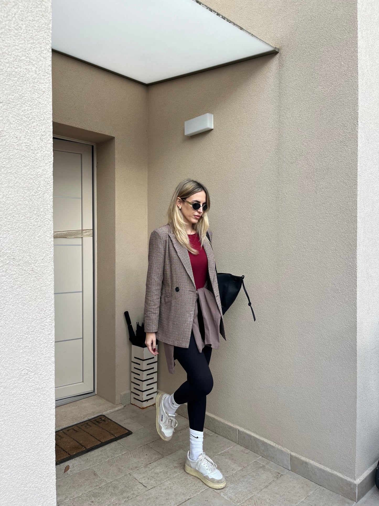 MAGLIA BASIC BORDEAUX