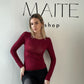 MAGLIA BASIC BORDEAUX