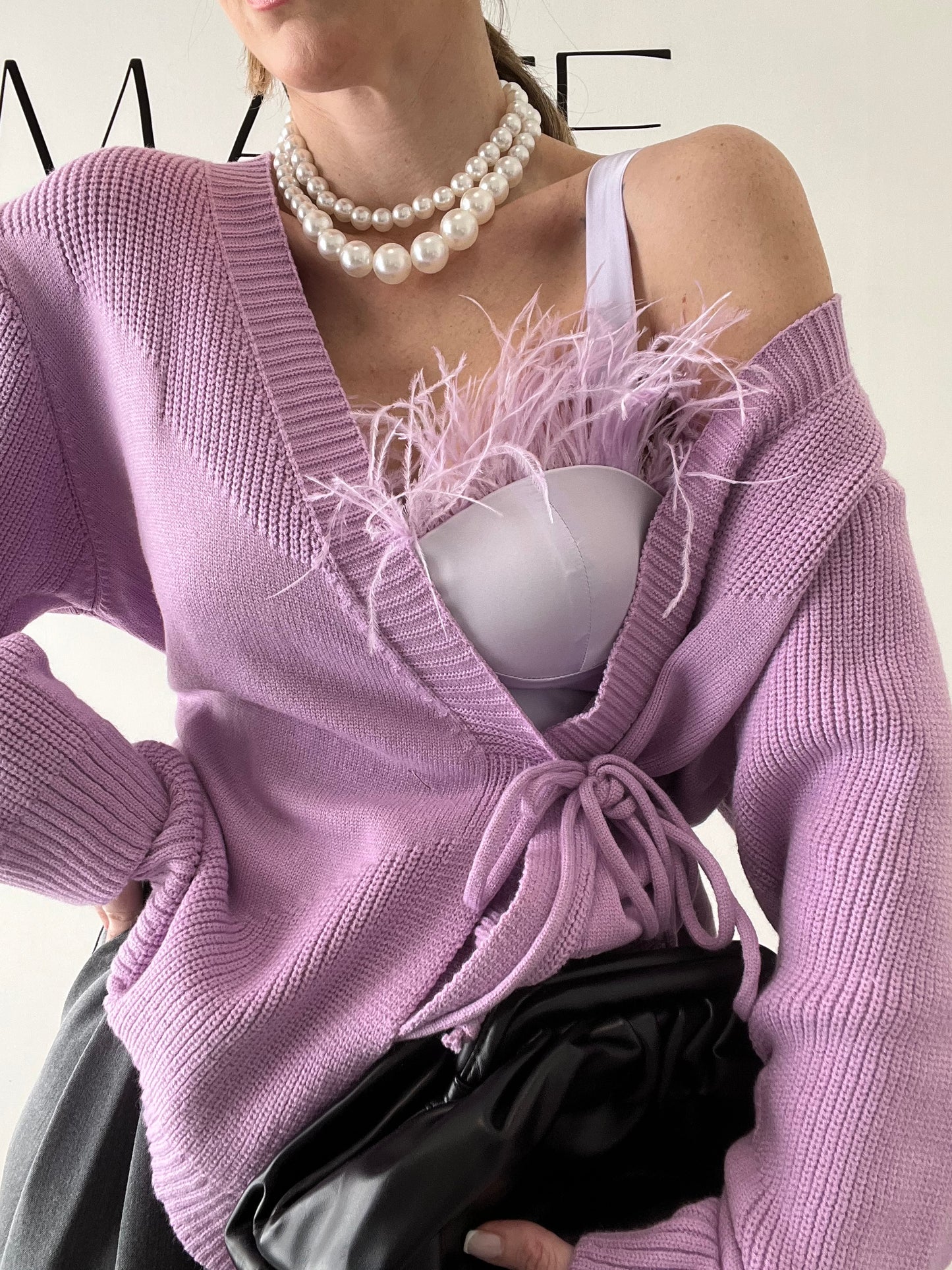 CARDIGAN KIM lilla