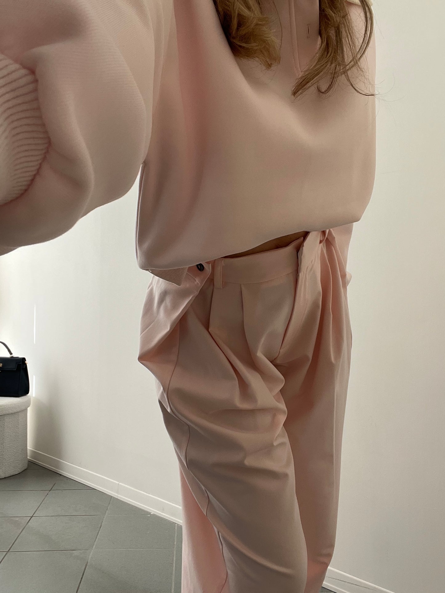 PANTALONE BOTTONCINI ROSA