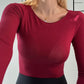 MAGLIA BASIC BORDEAUX