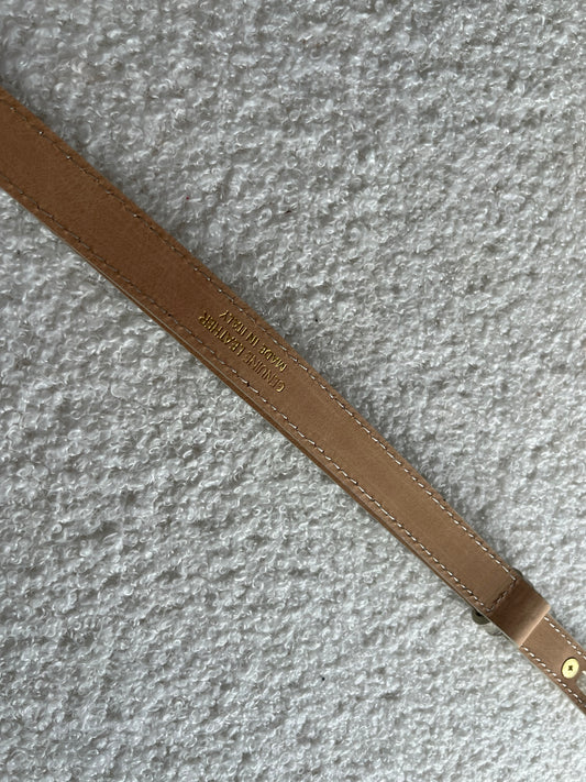 CINTURA BEIGE CHIARO in vera pelle