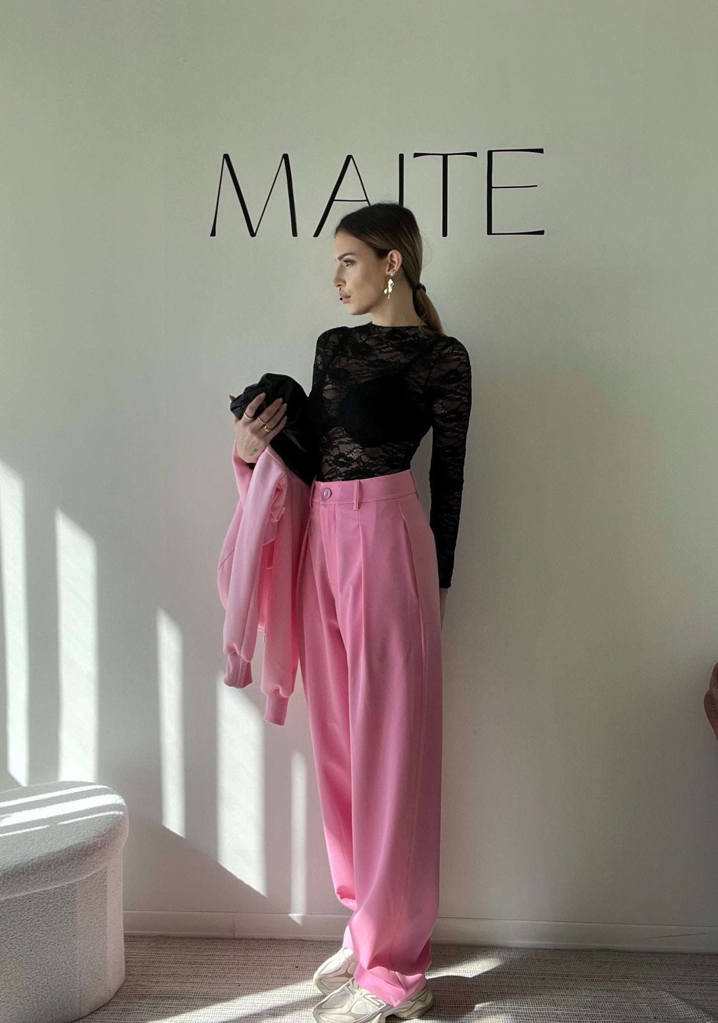 PANTALONE MEDISONE rosa by LUMINA