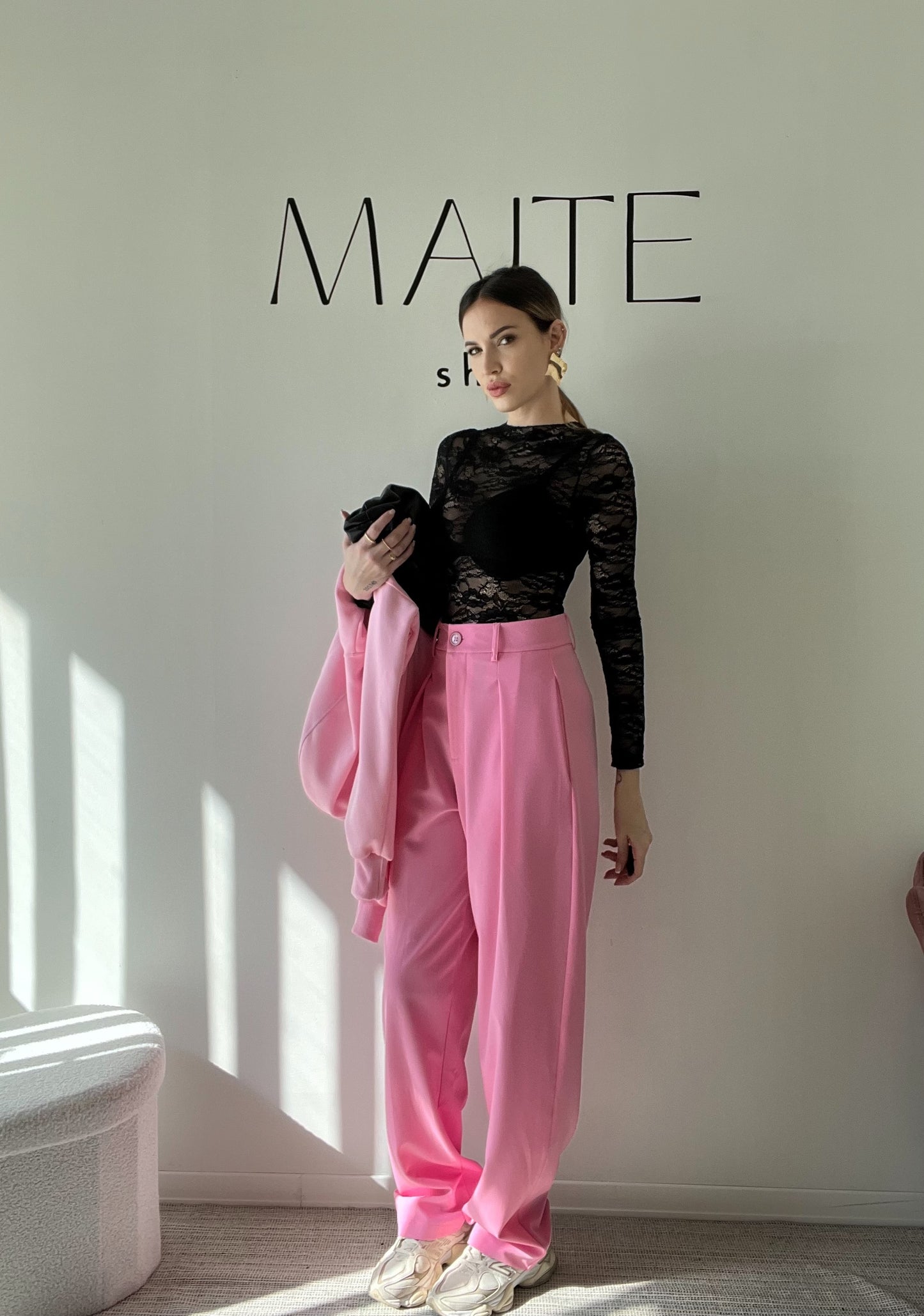 PANTALONE MEDISONE rosa by LUMINA