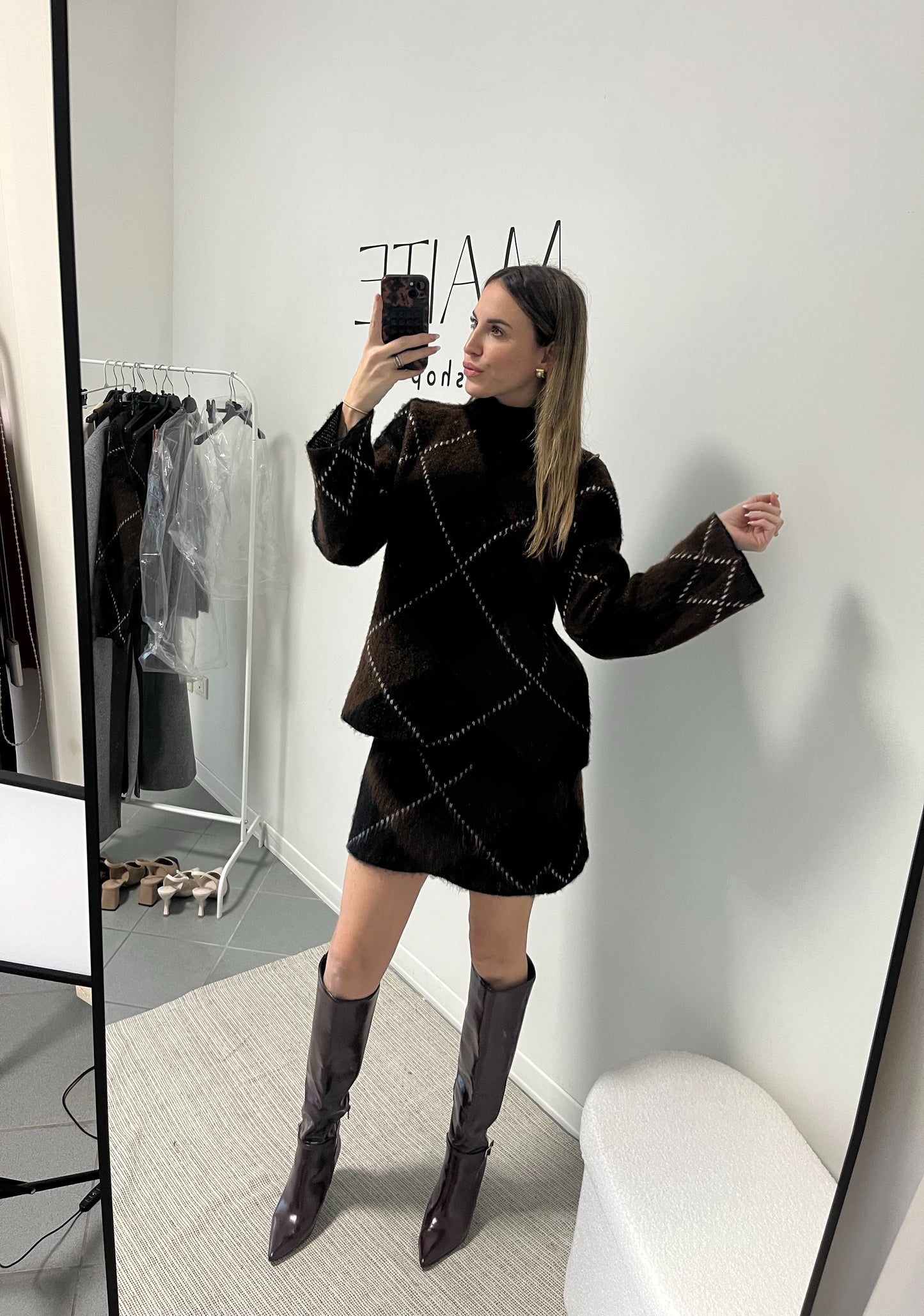 SET COORDINATO MISTO MOHAIR