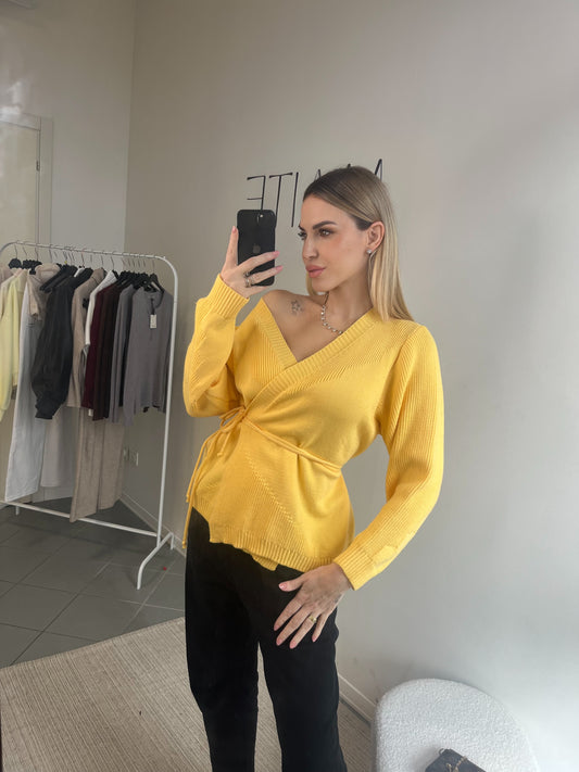 CARDIGAN KIM giallo