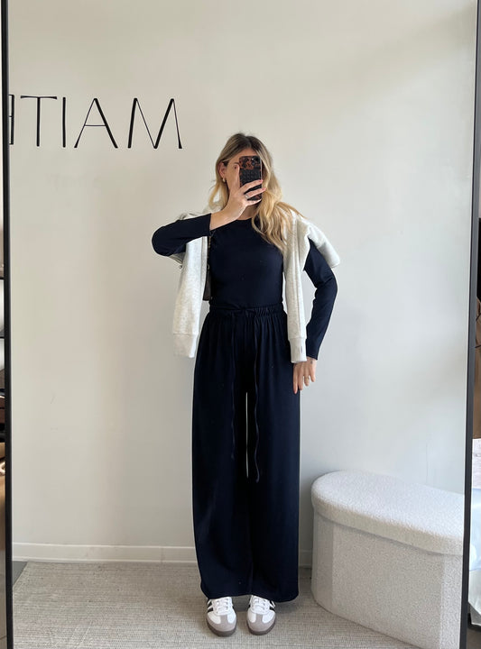 COORDINATO BLU NOTTE in viscosa