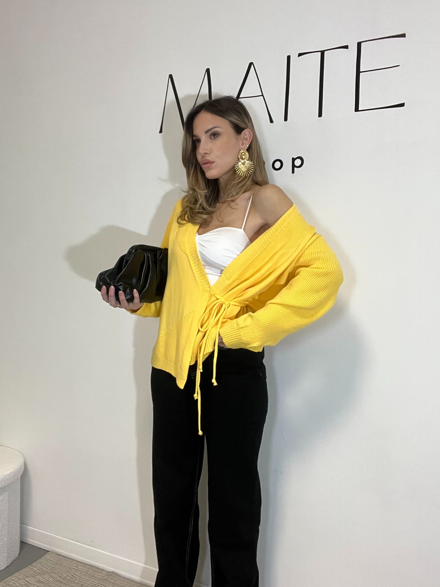CARDIGAN KIM giallo