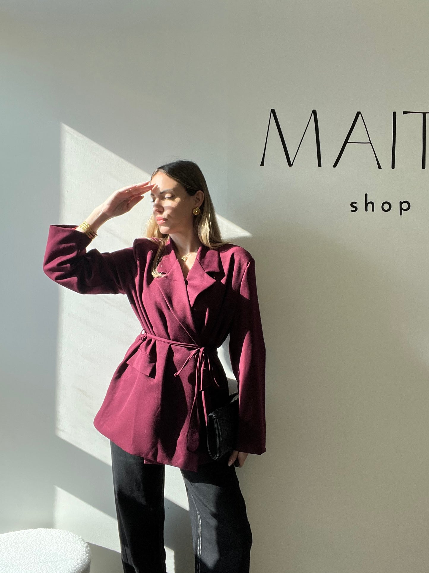 GIACCA BORDEAUX ÉLISE