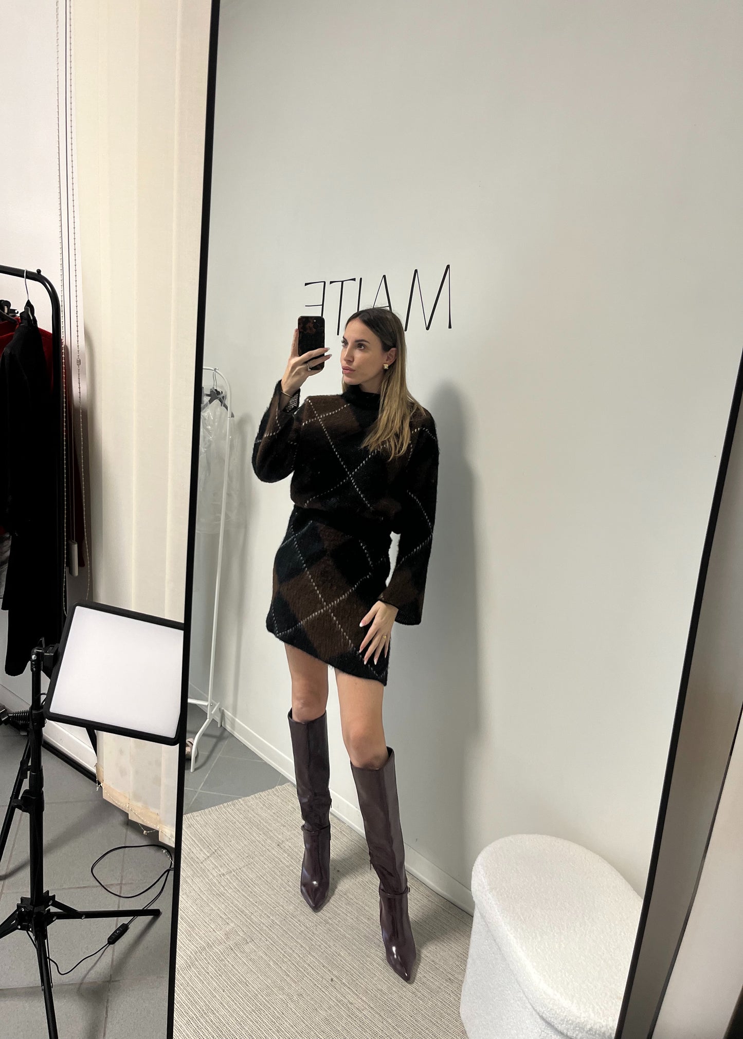 SET COORDINATO MISTO MOHAIR