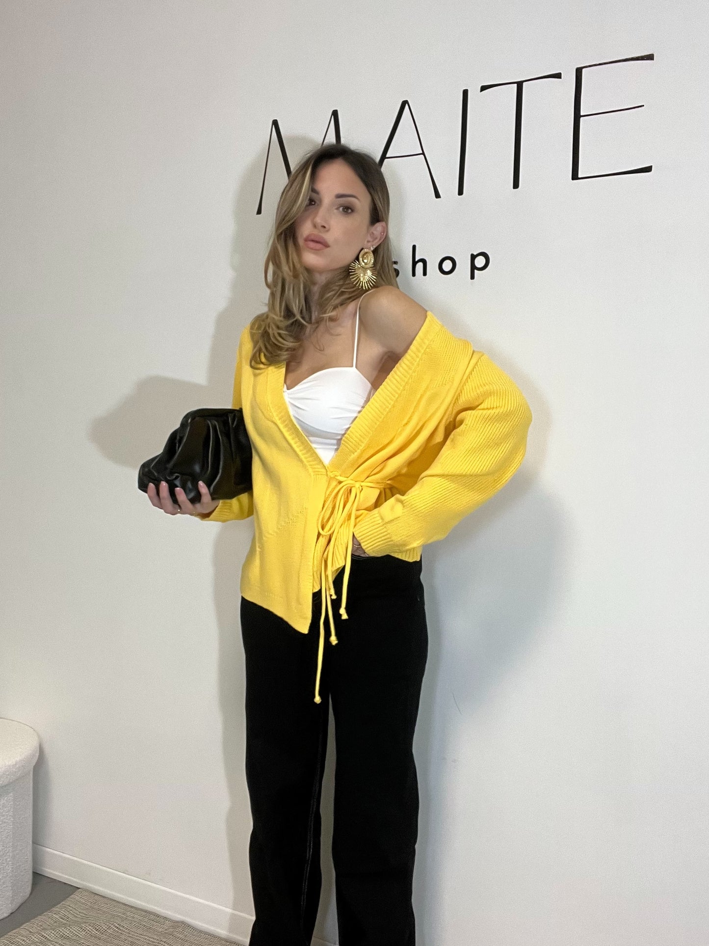 CARDIGAN KIM giallo