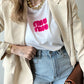 T-shirt boucle