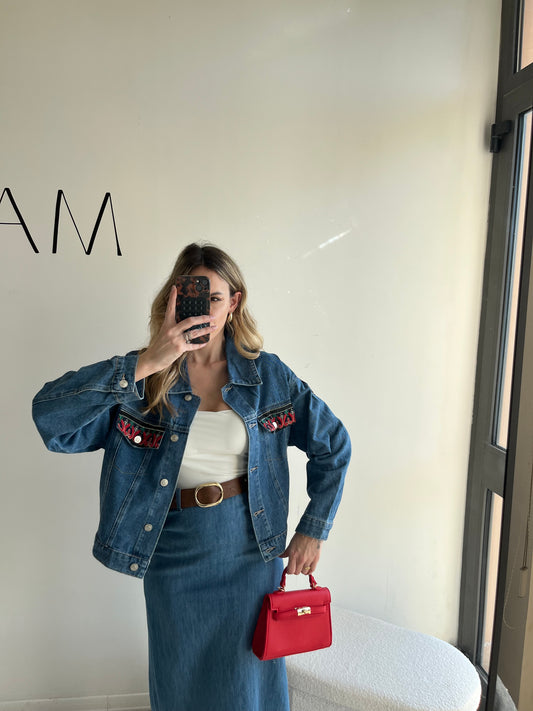 GIACCA DENIM BOHO CHIC