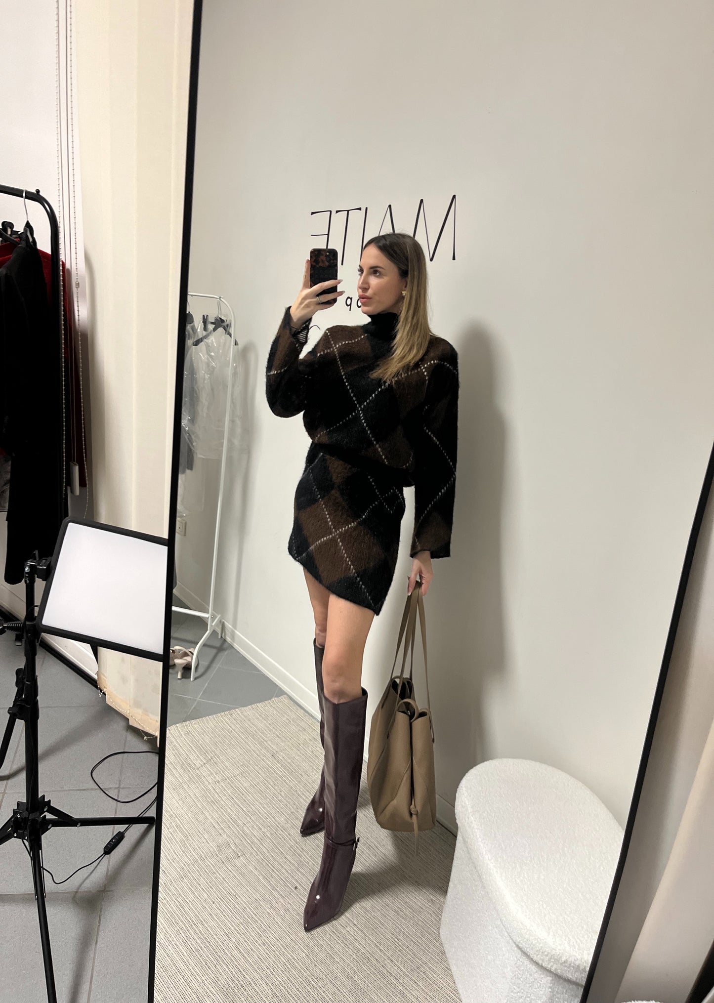 SET COORDINATO MISTO MOHAIR