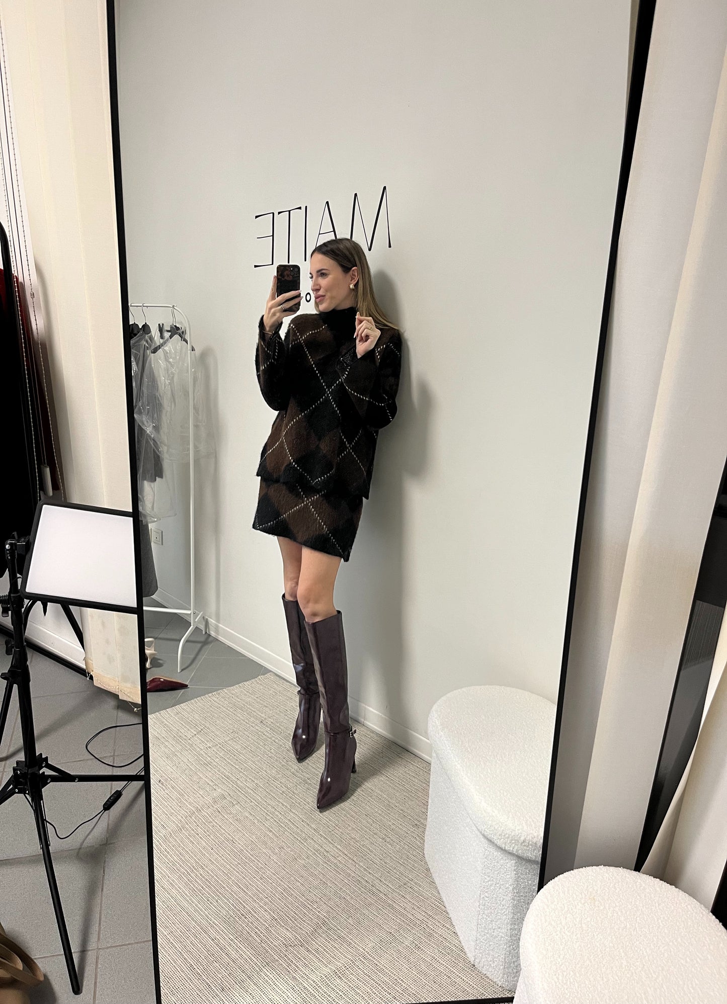 SET COORDINATO MISTO MOHAIR