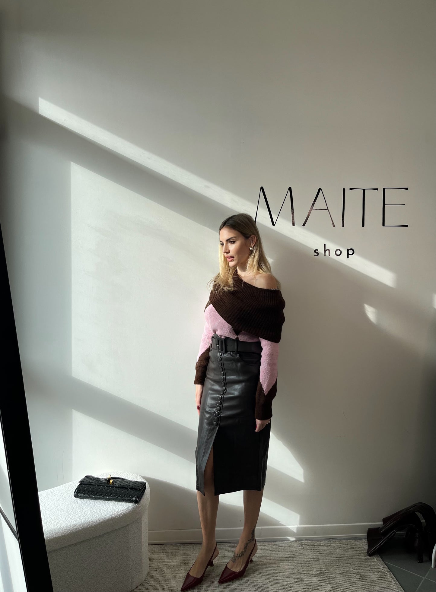 GONNA ECOPELLE MARRONE