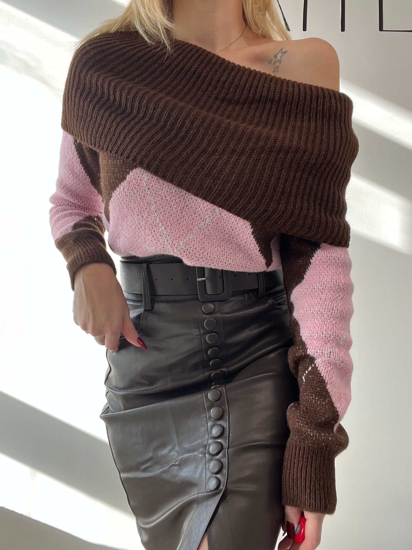 GONNA ECOPELLE MARRONE