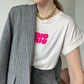 T-shirt boucle beige