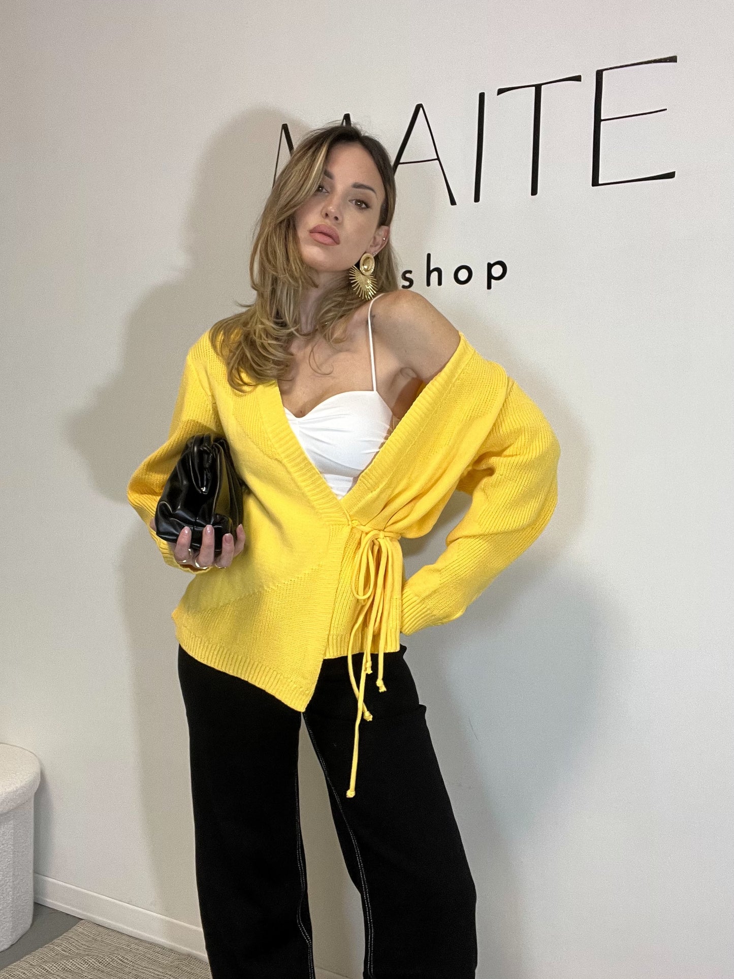 CARDIGAN KIM giallo