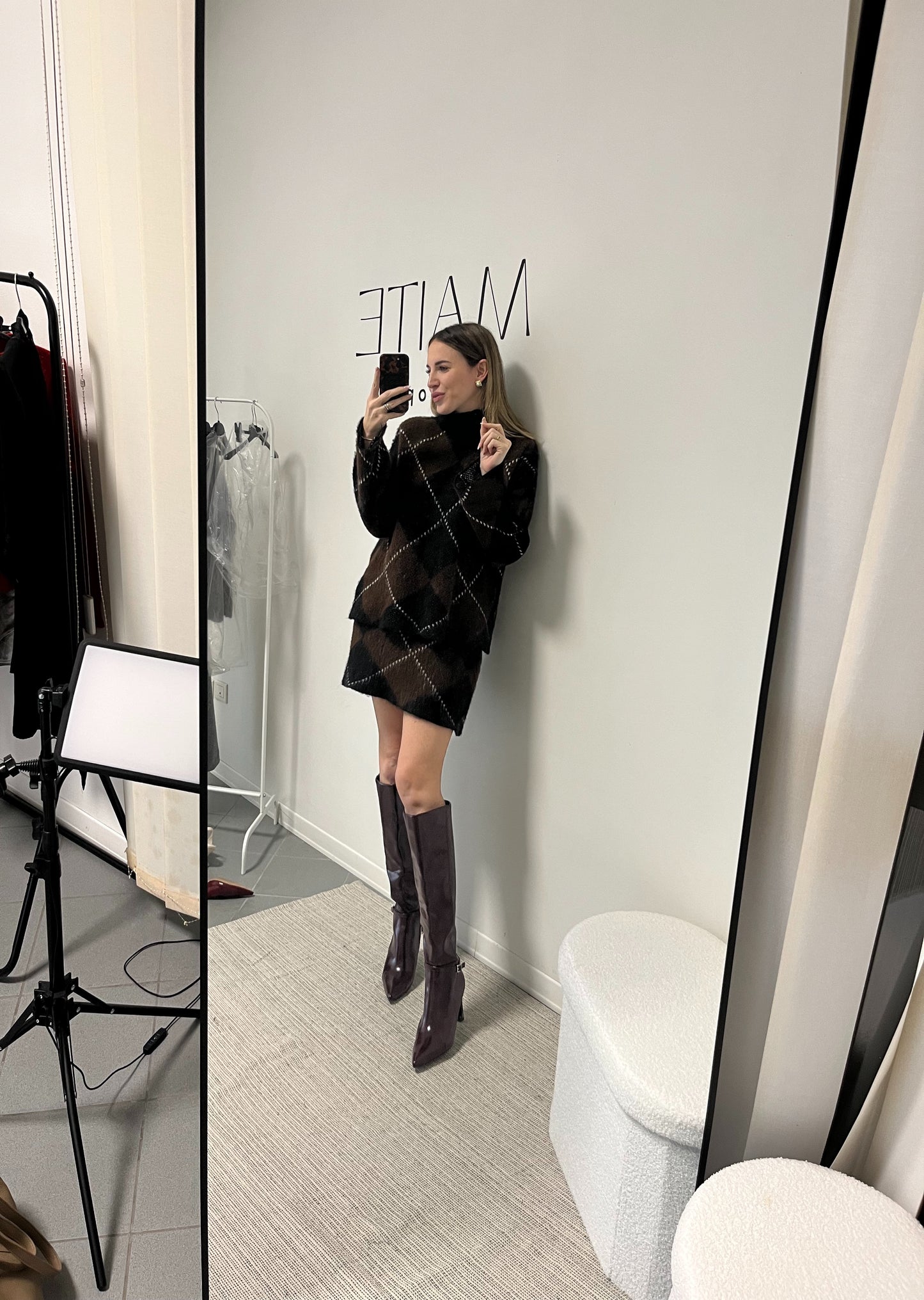 SET COORDINATO MISTO MOHAIR