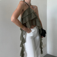 TOP NEREA VOLANT OLIVE