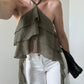 TOP NEREA VOLANT OLIVE