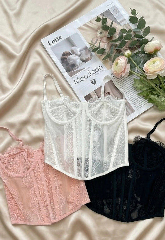 CORSETTO LACE SCULPT Nero