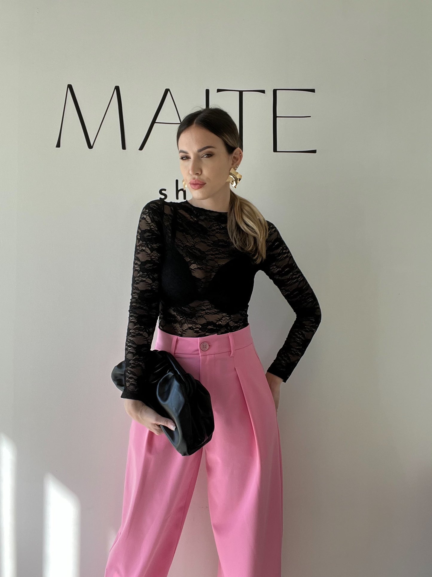 PANTALONE MEDISONE rosa by LUMINA