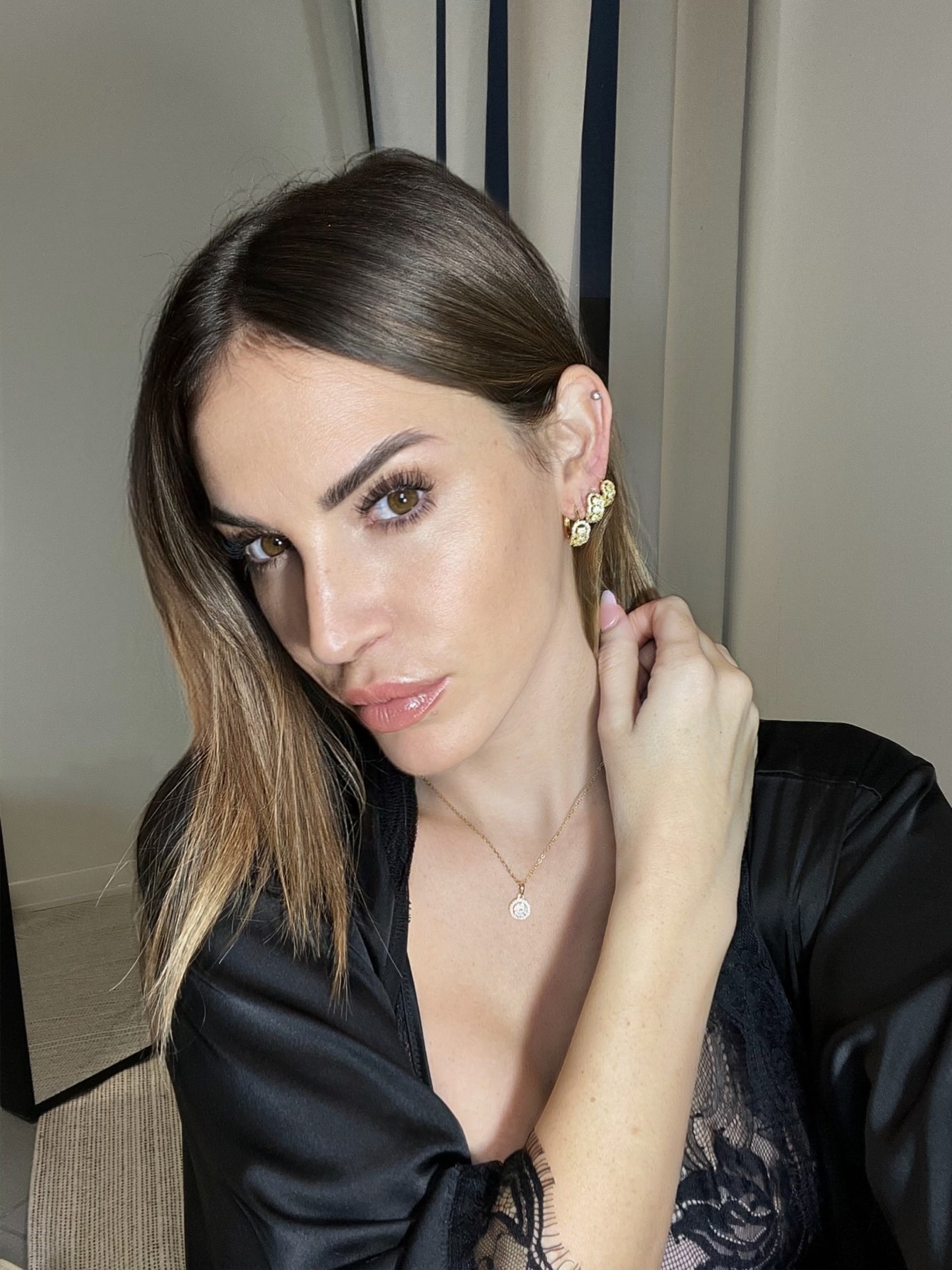 ORECCHINI CERCHIO “LUMINA VITAE” piccoli oro