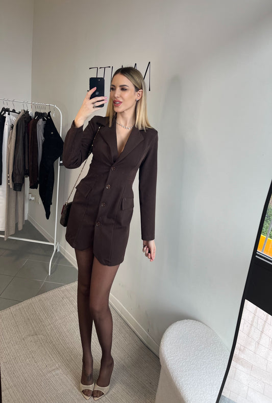 BLAZER DRESS CIOCCOLATO