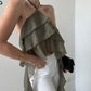 TOP NEREA VOLANT OLIVE