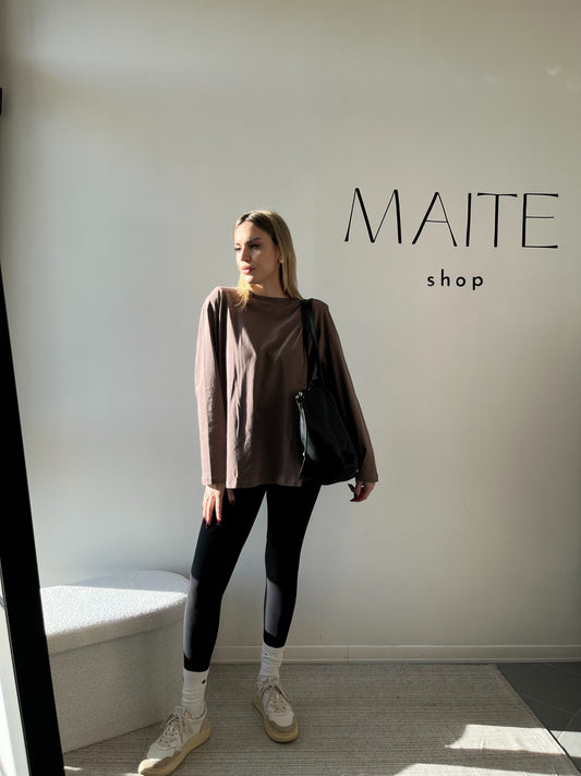 T-SHIRT MANICA LUNGA FANGO