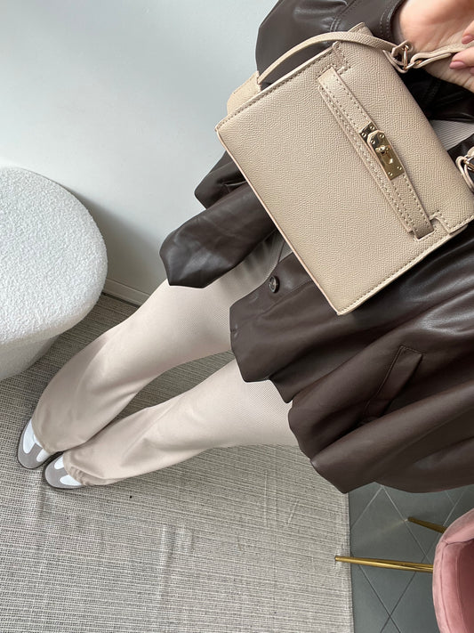 BORSA MINI KELLY tortora