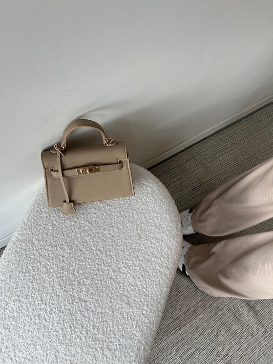 BORSA MINI KELLY tortora