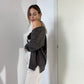 CARDIGAN GRIS LUMIÈR misto Lana